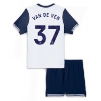 Camisa de time de futebol Tottenham Hotspur Micky van de Ven #37 Replicas 1º Equipamento Infantil 2024-25 Manga Curta (+ Calças curtas)